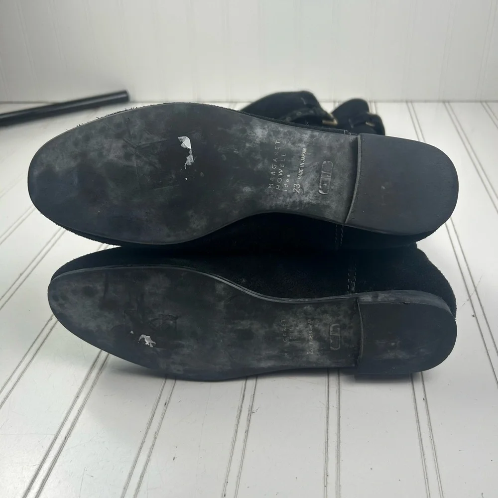 Margaret Howell Minimalist Black Suede Boots Women’s Size 7US 23 JAPAN
